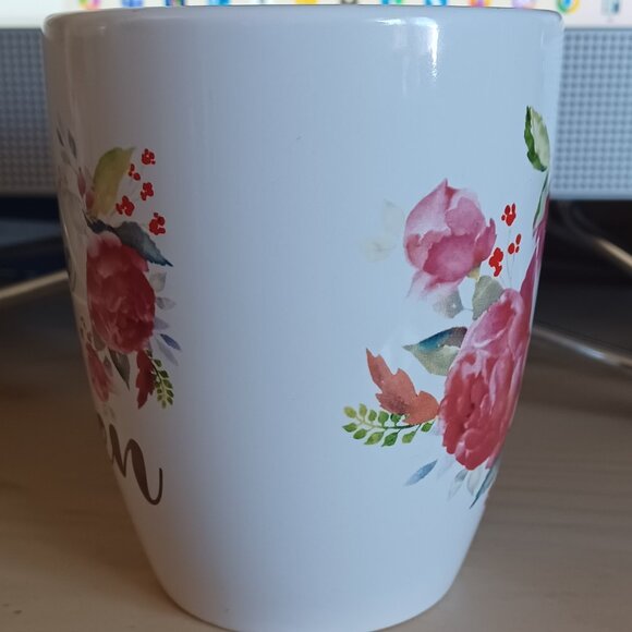 Marketplace Brand Mug Find Me In The Garden Roses Floral Gardening Gift New - Picture 5 of 6